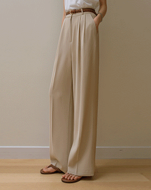 Ice-cold Wrinkle-free Double-pleated Slacks