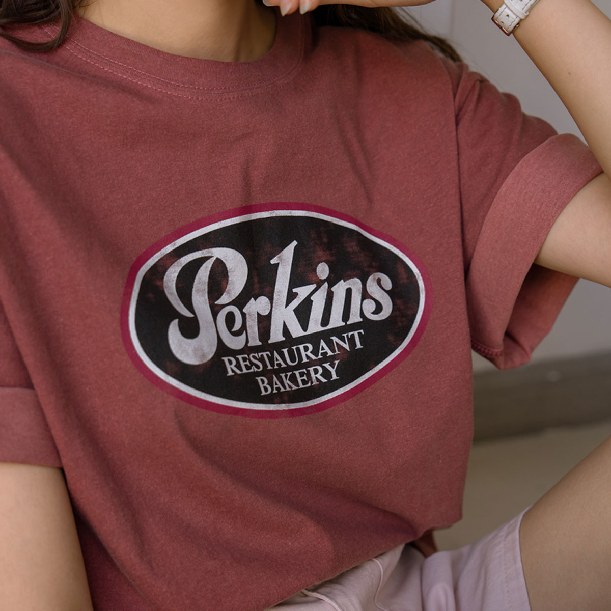Perkin dye pigment short T-shirts