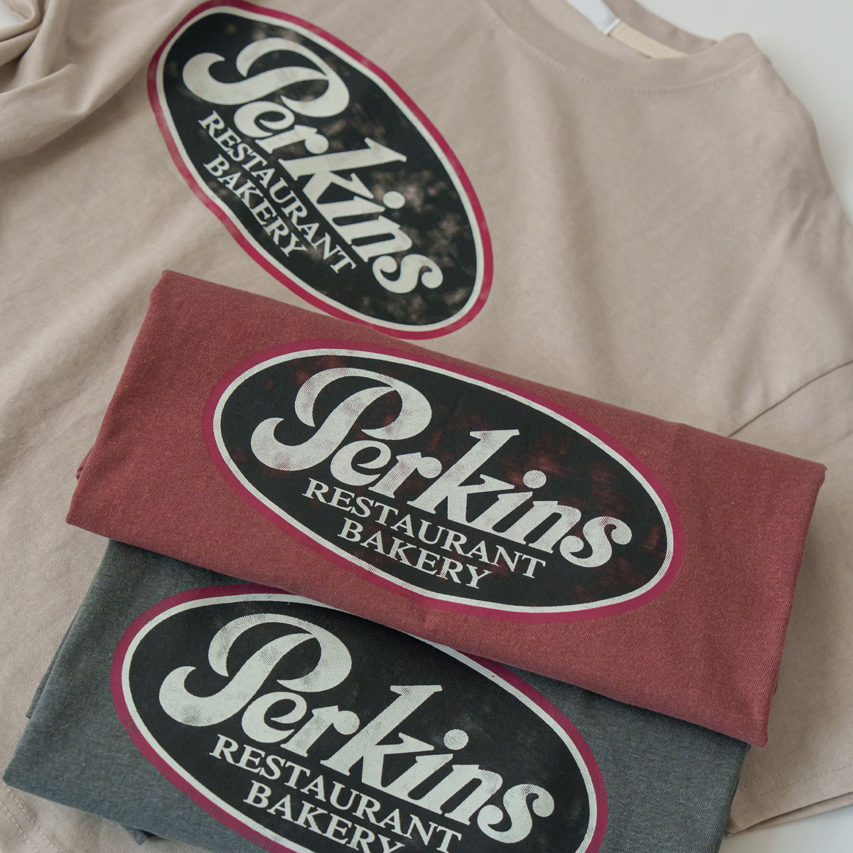 Perkin dye pigment short T-shirts