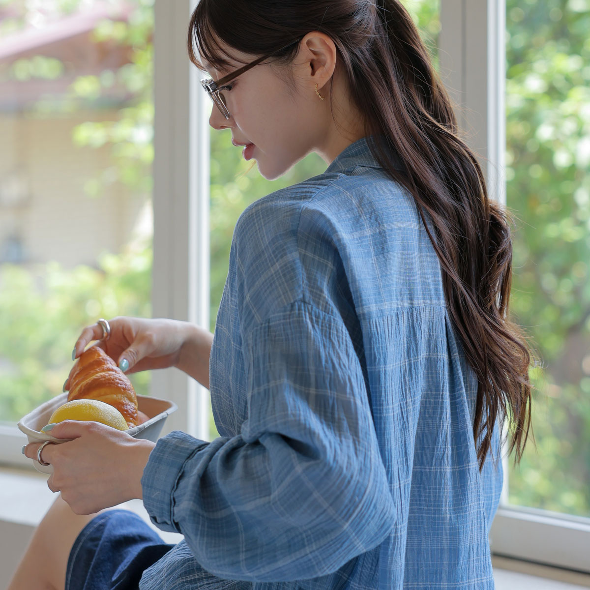 Salanta Loose Fit Summer Check Shirt