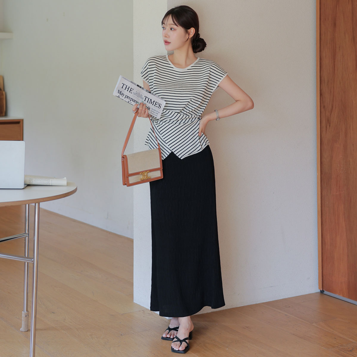 Dressy Pleats Rong skirt