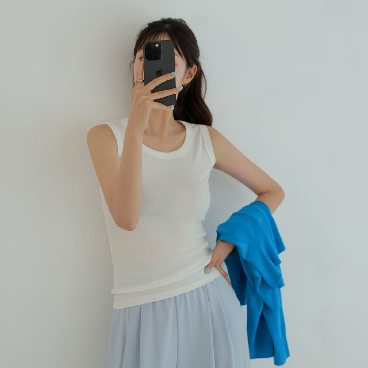 All-Day Tension Up Ribbed Sleeveless