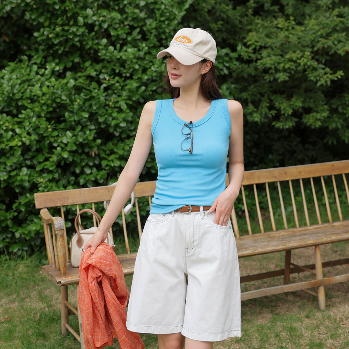 All-Day Tension Up Ribbed Sleeveless